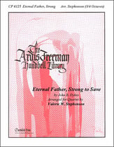 Eternal Father Strong to Save Handbell sheet music cover
